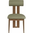 Pemberly Row Contemporary Faux Leather Olive Dining Chairs (Set of 6)