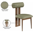 Pemberly Row Contemporary Faux Leather Olive Dining Chairs (Set of 6)