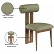 Pemberly Row Contemporary Faux Leather Olive Dining Chairs (Set of 4)