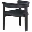 Pemberly Row Contemporary Black Vegan Leather Dining Chairs (Set of 6)