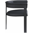 Pemberly Row Contemporary Black Vegan Leather Dining Chairs (Set of 6)