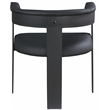 Pemberly Row Contemporary Black Vegan Leather Dining Chairs (Set of 6)