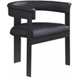 Pemberly Row Contemporary Black Vegan Leather Dining Chairs (Set of 4)