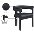 Pemberly Row Contemporary Black Vegan Leather Dining Chairs (Set of 4)