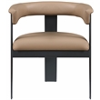Pemberly Row Contemporary Tan Vegan Leather Dining Chairs (Set of 6)