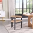 Pemberly Row Contemporary Tan Vegan Leather Dining Chairs (Set of 4)