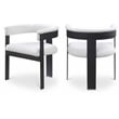Pemberly Row Contemporary Cream Boucle Fabric Dining Chairs (Set of 4)