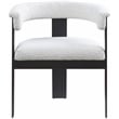 Pemberly Row Contemporary Cream Boucle Fabric Dining Chairs (Set of 4)