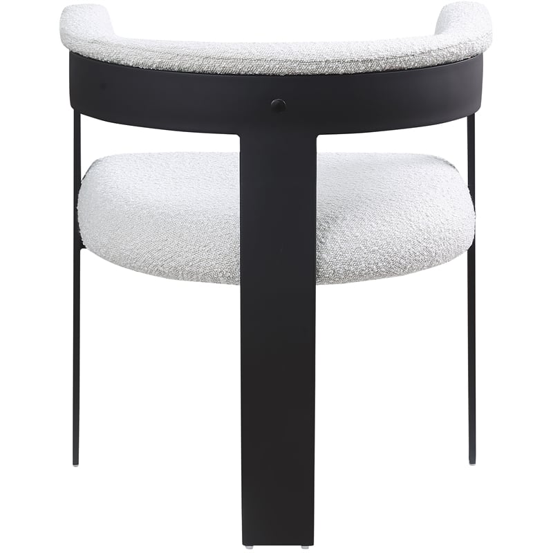 Pemberly Row Contemporary Cream Boucle Fabric Dining Chairs (Set of 4)