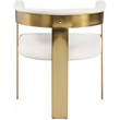 Pemberly Row Contemporary Cream Vegan Leather Dining Chairs (Set of 6)