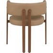 Pemberly Row Contemporary Tan Vegan Leather Dining Chairs (Set of 4)