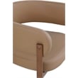 Pemberly Row Contemporary Tan Vegan Leather Dining Chairs (Set of 4)