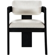 Pemberly Row Contemporary Cream Linen Textured Fabric Dining Chairs (Set of 6)