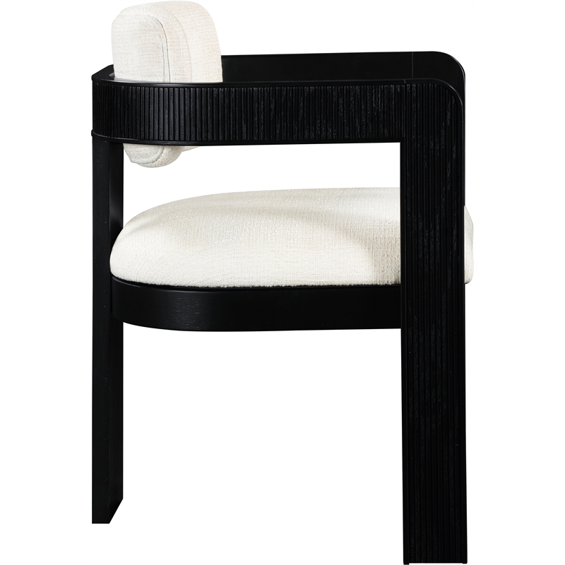 Pemberly Row Contemporary Cream Linen Textured Fabric Dining Chairs (Set of 6)