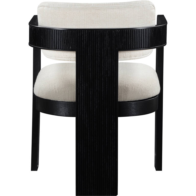 Pemberly Row Contemporary Cream Linen Textured Fabric Dining Chairs (Set of 6)