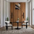 Pemberly Row Contemporary Cream Linen Textured Fabric Dining Chairs (Set of 4)