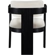 Pemberly Row Contemporary Cream Linen Textured Fabric Dining Chairs (Set of 4)