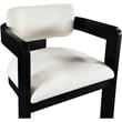 Pemberly Row Contemporary Cream Linen Textured Fabric Dining Chairs (Set of 4)