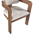 Pemberly Row Contemporary Beige Linen Textured Fabric Dining Chairs (Set of 6)