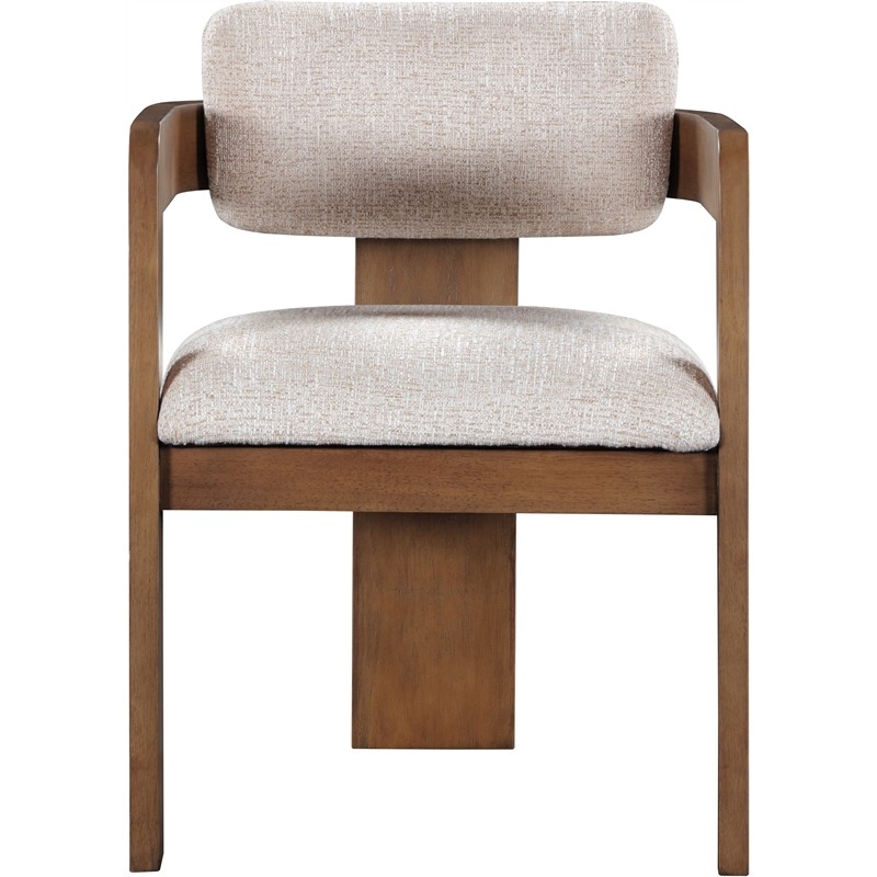 Pemberly Row Contemporary Beige Linen Textured Fabric Dining Chairs (Set of 4)