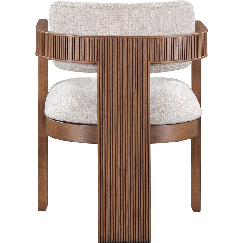 Pemberly Row Contemporary Beige Linen Textured Fabric Dining Chairs (Set of 4)