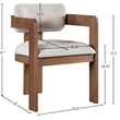 Pemberly Row Contemporary Beige Linen Textured Fabric Dining Chairs (Set of 4)