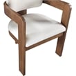 Pemberly Row Contemporary Cream Linen Textured Fabric Dining Chairs (Set of 6)
