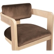 Pemberly Row Contemporary Brown Velvet Dining Chairs (Set of 4)