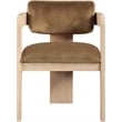 Pemberly Row Contemporary Saddle Velvet Dining Chairs (Set of 6)