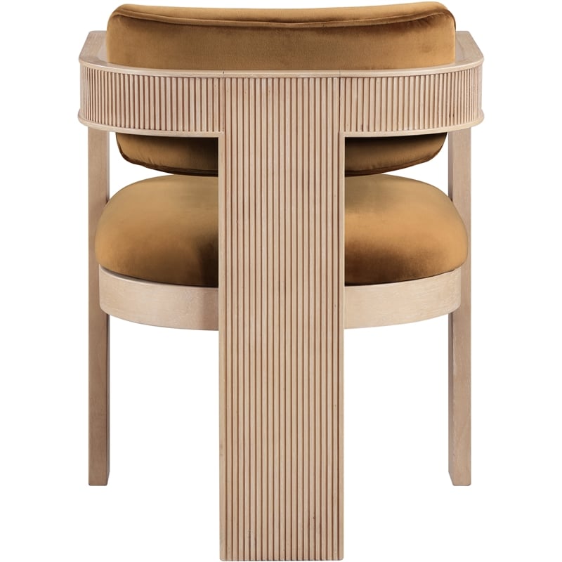 Pemberly Row Contemporary Saddle Velvet Dining Chairs (Set of 4)