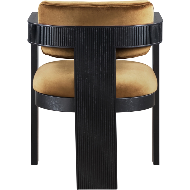 Pemberly Row Contemporary Saddle Velvet Dining Chairs (Set of 6)