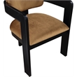 Pemberly Row Contemporary Saddle Velvet Dining Chairs (Set of 6)