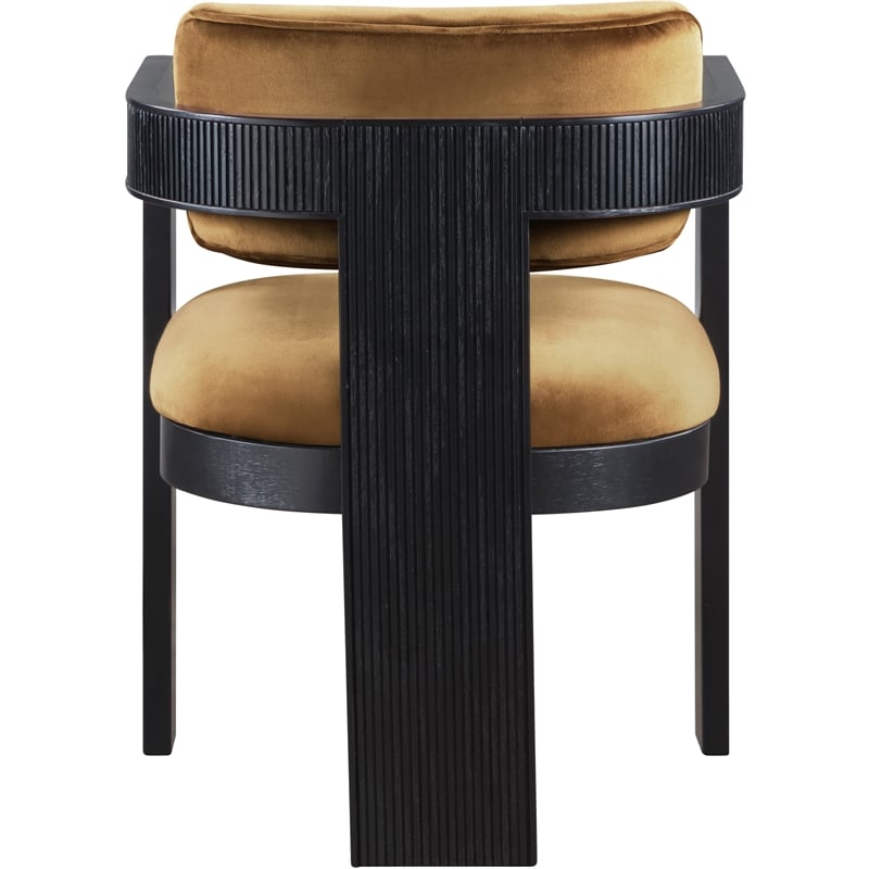 Pemberly Row Contemporary Saddle Velvet Dining Chairs (Set of 4)