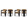 Pemberly Row Contemporary Saddle Velvet Dining Chairs (Set of 4)