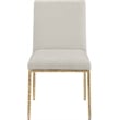 Pemberly Row Contemporary Cream Chenille Fabric Dining Side Chairs (Set of 6)
