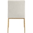 Pemberly Row Contemporary Cream Chenille Fabric Dining Side Chairs (Set of 6)