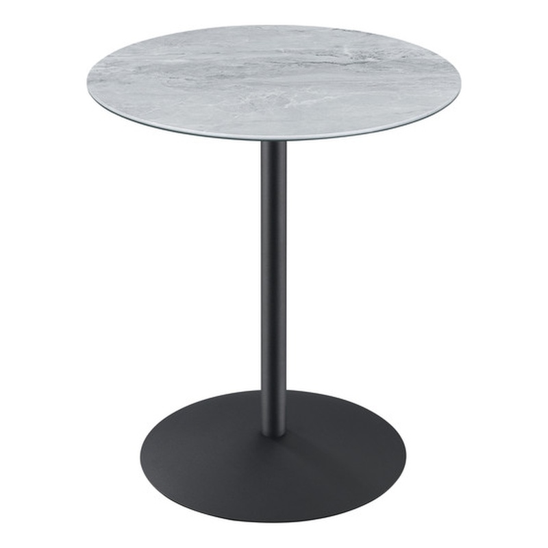 Pemberly Row Set of 2 End Table and Coffee Table with Gray Marble Texture Top