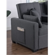 Pemberly Row Set of 2 Sleeper Loveseat and Fireplace TV Console