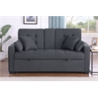 Pemberly Row Set of 2 Sleeper Loveseat and Fireplace TV Console
