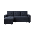 Pemberly Row Set of 2 Reversible Sleeper Sofa and Coffee Table with 2 Drawers