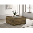 Pemberly Row Set of 2 Reversible Sleeper Sofa and Coffee Table with 2 Drawers