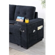 Pemberly Row Set of 2 Reversible Sleeper Sofa and Coffee Table with 2 Drawers