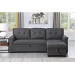 Pemberly Row Set of 2 End Table with Pedestal Base and Reversible Sleeper Sofa