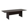 Pemberly Row Set of 5 - Cherry Conference Table & 4 Black Executive Chairs