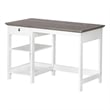 Pemberly Row Set of 2 White/Gray Oak 3-Drawer Filing Cabinet & 47