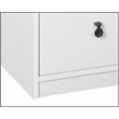 Pemberly Row Set of 2 White/Gray Oak 3-Drawer Filing Cabinet & 47