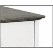 Pemberly Row Set of 2 White/Gray Oak 3-Drawer Filing Cabinet & 47