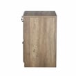 Pemberly Row Set of 2 Lateral Filing Cabinet & Executive Desk in Rustic Oak