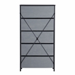 Pemberly Row Set of 2 5-Drawer & 8-Drawer Dressers in Black