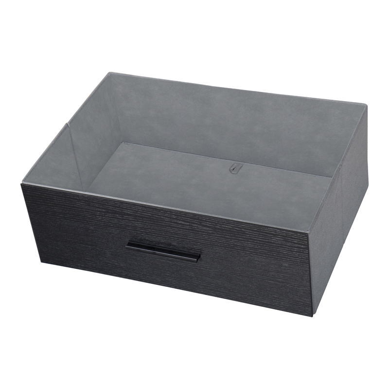 Pemberly Row Set of 2 5-Drawer & 8-Drawer Dressers in Black